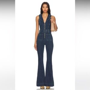 Show Me Your Mumu Denim Jumpsuit